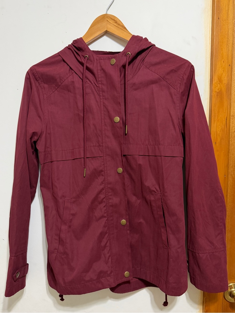 LA Hearts Maroon Hooded Windbreaker